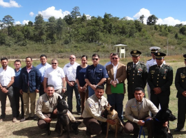 Gradúan a binomios caninos que estarán en aeropuerto Toncontín